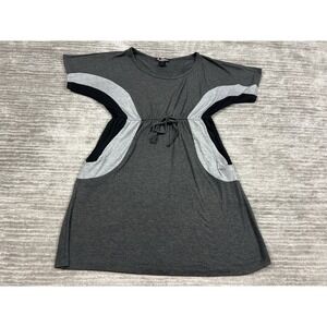 Delirious Los Angeles Dress Womens Small Gray Pocket‎ Short Polyester Blend